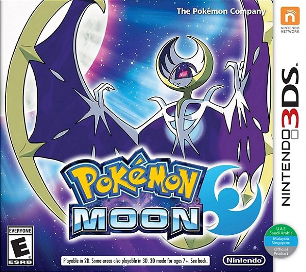 Pokemon Moon 3DS Midia Fisica