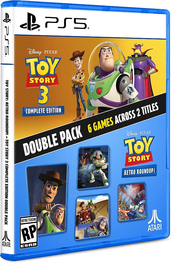 Toy Story Retro Roundup! + Toy Story 3 Complete Edition Double Pack PS5 Midia Fisica - PRE-VENDA