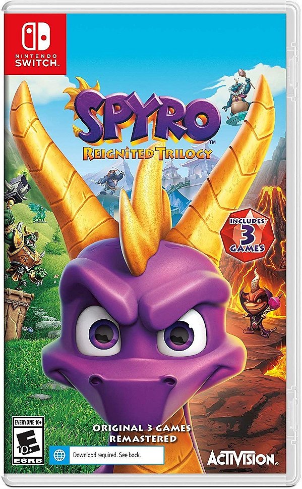 Spyro Reignited Trilogy Switch Midia Fisica