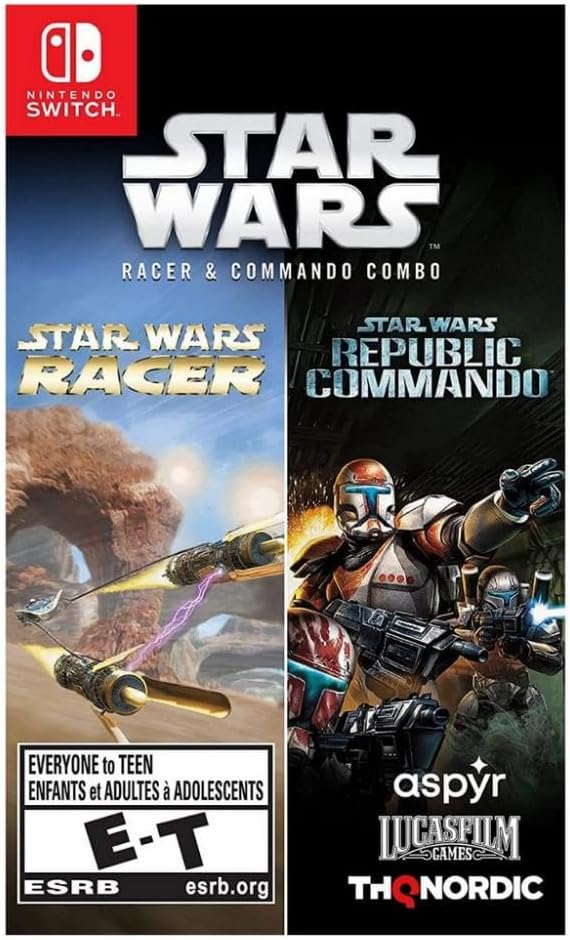 Star Wars Racer and Commando Combo Switch Midia Fisica