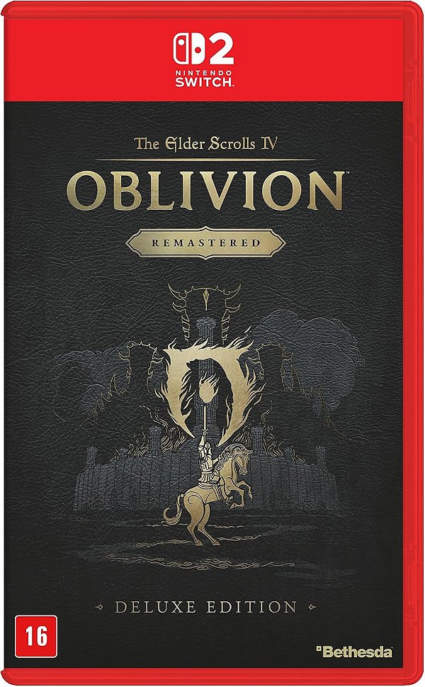 The Elder Scrolls IV Oblivion Remastered Edição Deluxe Switch 2 BR Midia Fisica - PRÉ-VENDA