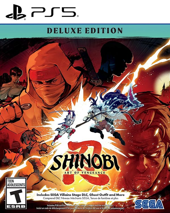 Shinobi Art of Vengeance Deluxe Edition PS5 Midia Fisica - PRÉ-VENDA