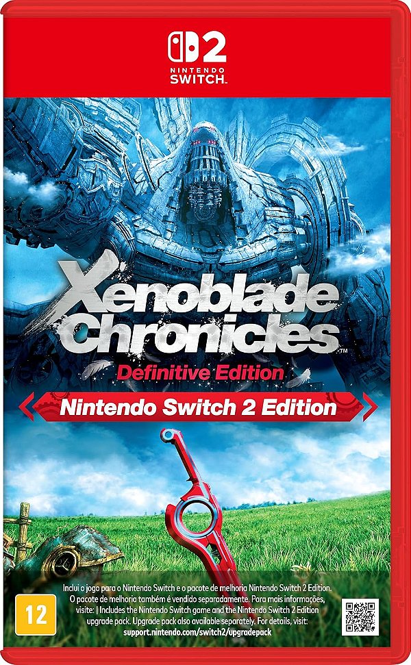Xenoblade Chronicles Definitive Edition Switch 2 BR Midia Fisica - PRÉ-VENDA