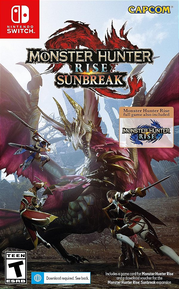 Monster Hunter Rise Sunbreak Switch Midia Fisica