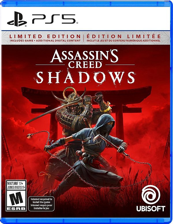 Assassins Creed Shadows Limited Edition PS5 Midia Fisica