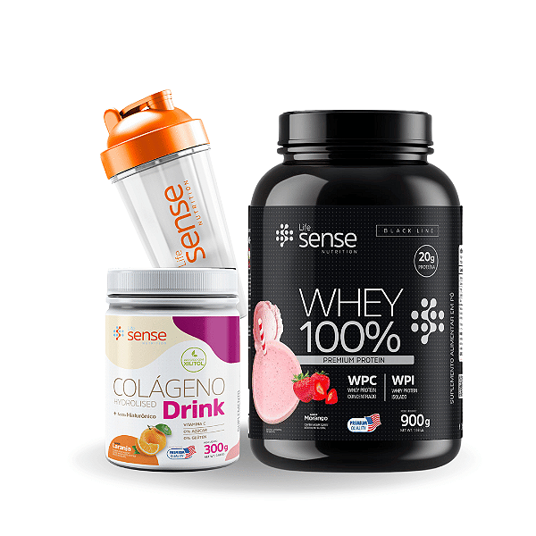 Combo Femme ( Whey 100% + Colágeno com Acido Hialurônico + Coqueteleira Oficial)