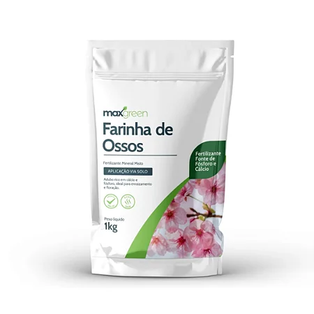 Ferilizante Orgânico Forth Maxgreen Farinha de Osso 1 Kg
