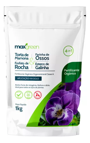 Fertilizante Orgânico Forth Maxgreen 4 em 1  1kg