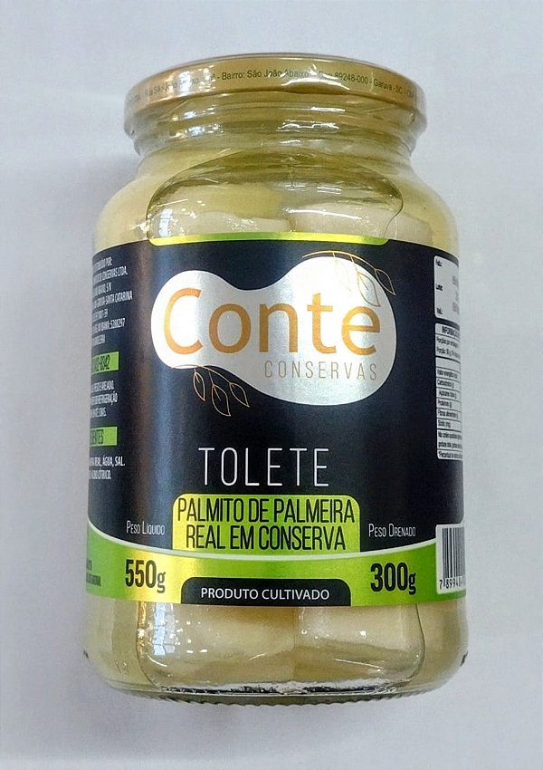 PALMITO TOLETE CONTE 550GR.