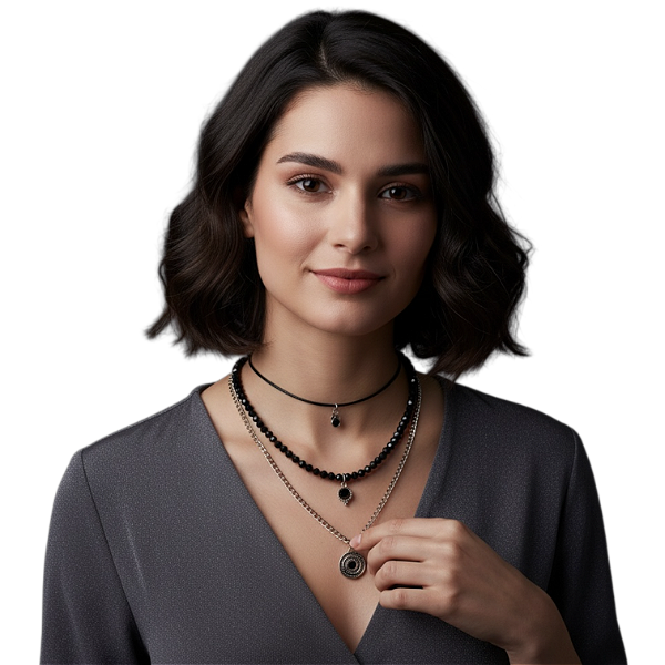 COLAR CURTO 3 VOLTAS PRETO 11623