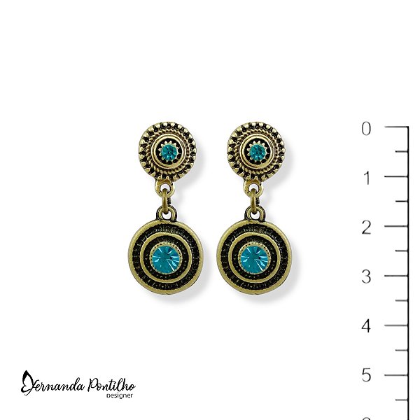 BRINCO MANDALINHA TURQUESA 12006