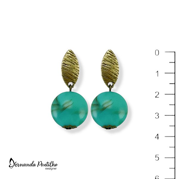 BRINCO RESINA TURQUESA 12378
