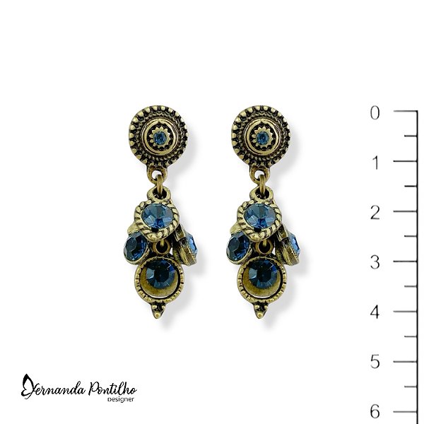 BRINCO CACHINHO PONTO DE LUZ AZUL MARINHO 7912