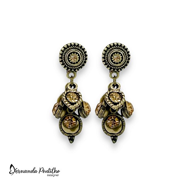 BRINCO CACHINHO PONTO DE LUZ DOURADO 7862