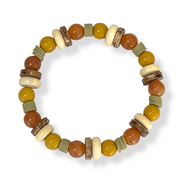 Pulseira de contas coloridas - 12796