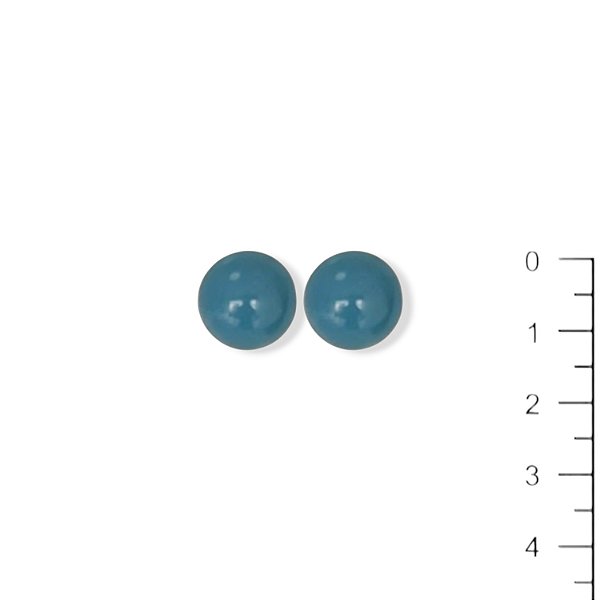 Brinco resina azul índigo - 12837