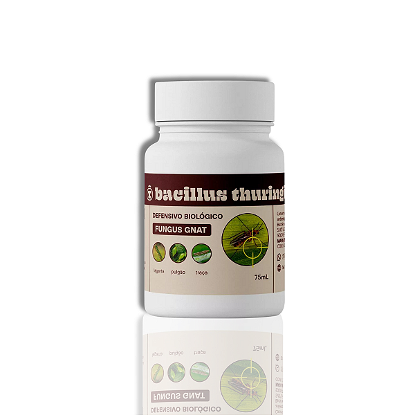 BACILLUS THURINGIENSIS 75mL - Fungus Gnat, Lagarta, Pulgão