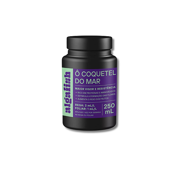 Biofertilizante Adubo Orgânico Líquido Terrô ALGAFISH 250ML