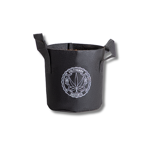 VASO DE FELTRO GROW BAG FORTE CULTIVANDO SUSTENTO 7 LITROS