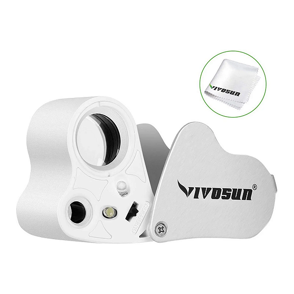 LUPA MEDIA 60X COM ILUMINAÇÃO LED