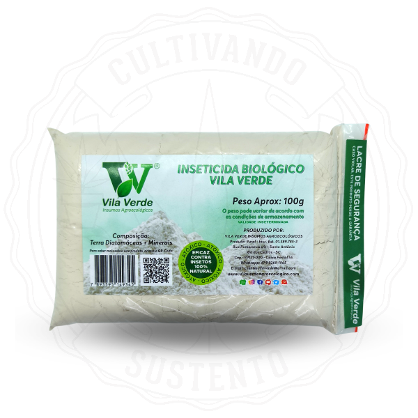 Terra de diatomáceas+ minerais composto 100% natural Vila Verde - 100g