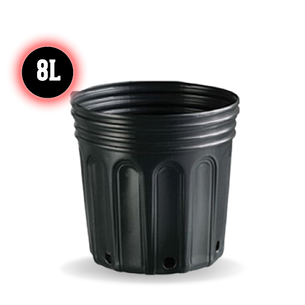 Vaso Redondo Preto 8L