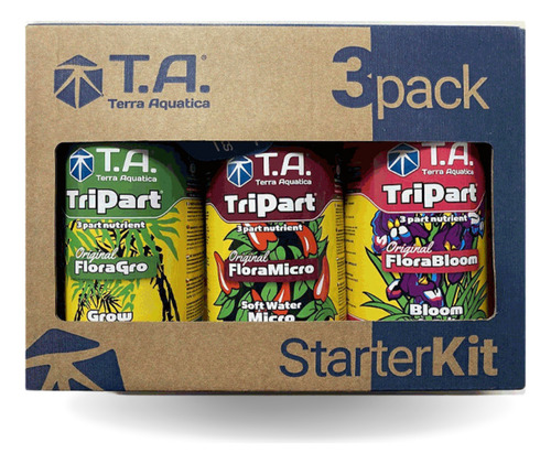 Fertilizantes TA Terra Aquatica Starter Kit TriPart 3 x 0.5L