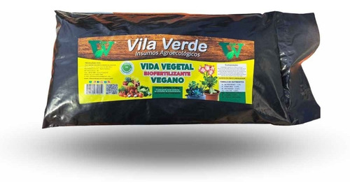 Vida Vegetal Biofertilizante Vegano Vila Verde refil 1,5Kg