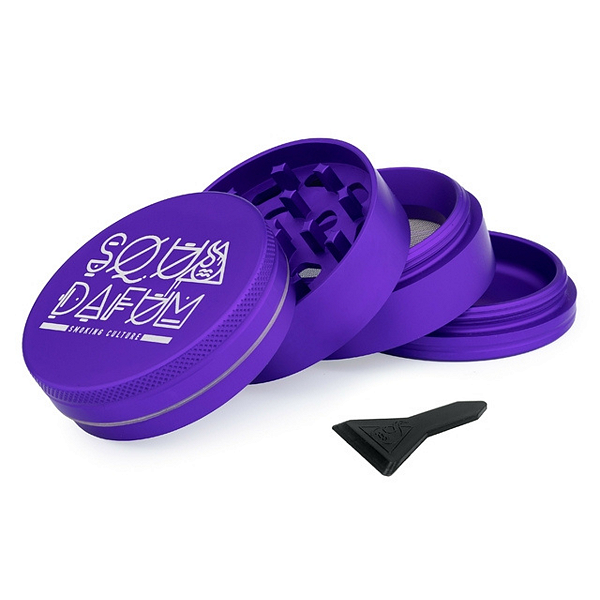 GRINDER PREMIUM SQUADAFUM SDF PRO 4 - CIRCLE 56 MM - ROXO