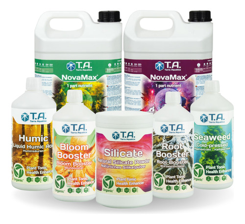 Fertilizantes Terra Aquatica Completo Novamax 7 x 0,5L