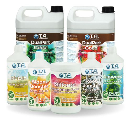 Fertilizantes Terra Aquatica Completo DualPart Coco 7 x 0,5L