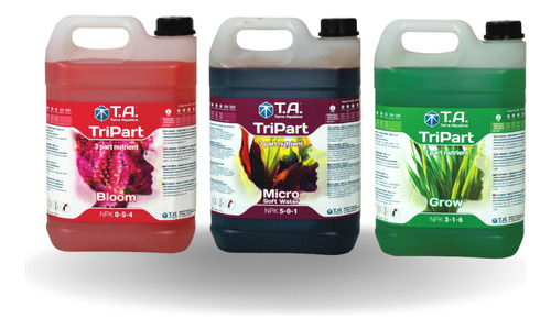 Fertilizantes TA Terra Aquatica Starter Kit TriPart 3 x 5L