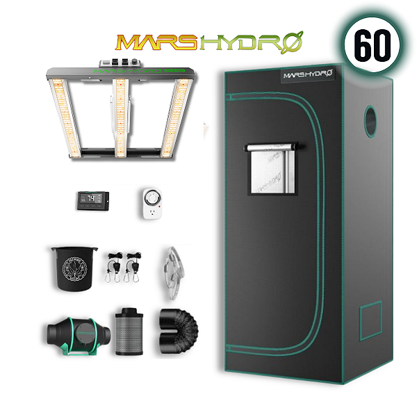 Kit Grow Smart Mars Hydro 60x60 para Cultivo com LED 150w