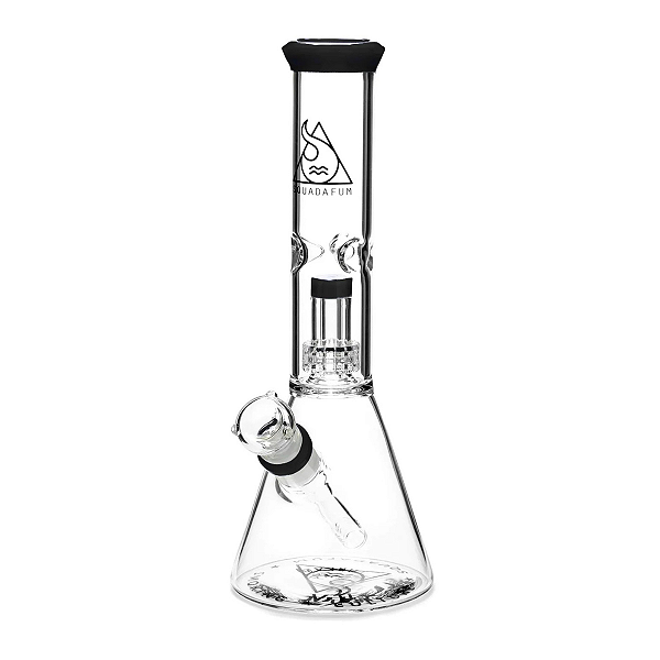 Bong Glass Ice Percolator Squadafum - Preto