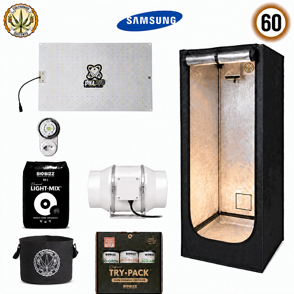 Kit Grow Completo Cultivando Sustento 60 c LED Samsung 85w