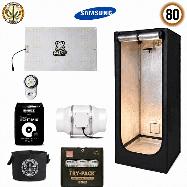 Kit Grow Completo Cultivando Sustento 80 c LED Samsung 85w