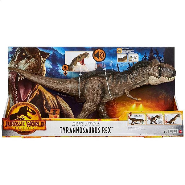 Dinossauro Tiranossauro Rex Jurassic World Dominion Mattel