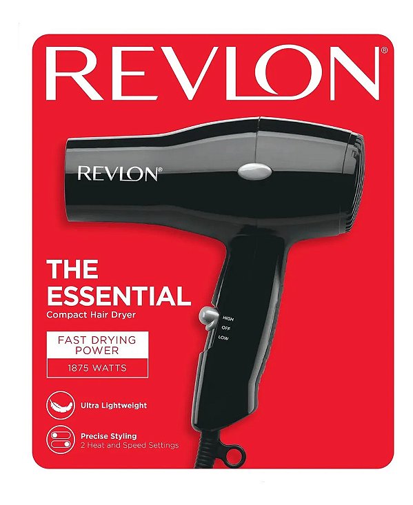 Secador Revlon 1875w Compact Preto 127v