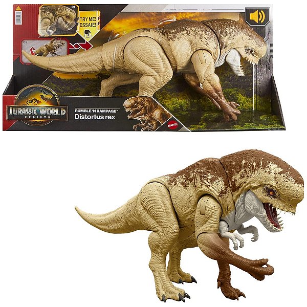 Dinossauro Mattel Jurassic World Rebirth Distortus Rex