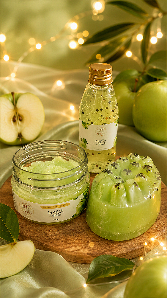 Kit Banho Explosão de Maçã Verde 🍏