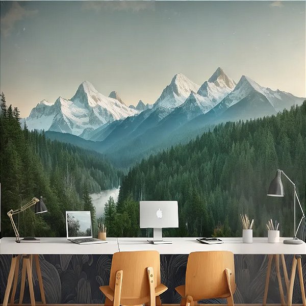 Papel de Parede - Paisagem Montanhosa