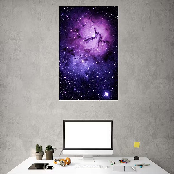 Poster Autocolante Nébula espacial - 92 x 48 cm