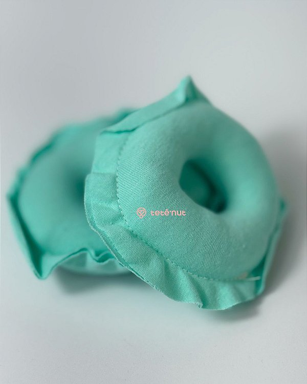 Par de Rosquinhas de Amamentação em Malha Verde