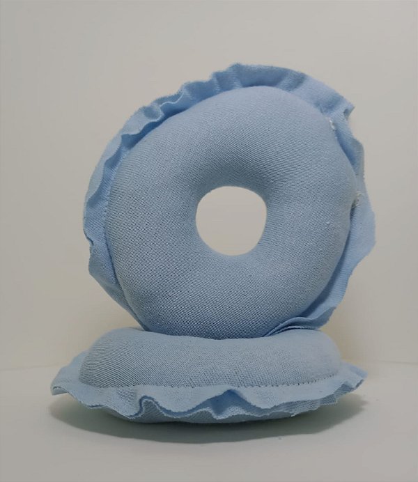 Par de Rosquinhas de Amamentação em Malha Azul