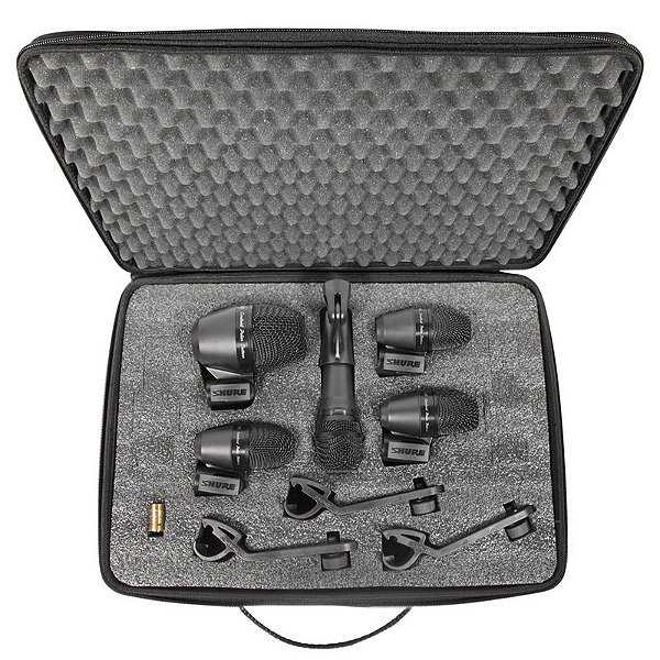 Kit de Microfone para Bateria PGA DRUM KIT5 (5 Peças)  SHURE