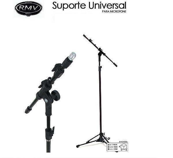 Pedestal Para Microfone Universal  PSU0090 - RMV