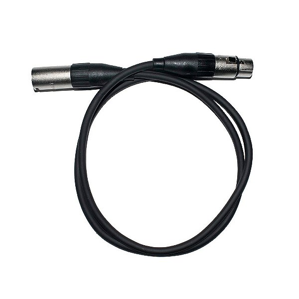 Cabo Microfone Linha Prata XLR Macho x XLR Fêmea 10m - Kalifa Cables