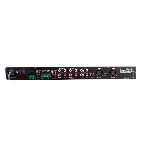Pré-Amplificador Profissional Premixer Dual Zone - NEXT PRO - Kalifa ...