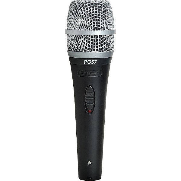 Microfone de Mão Dinâmico Cardióide  PG-57 XLR - Shure