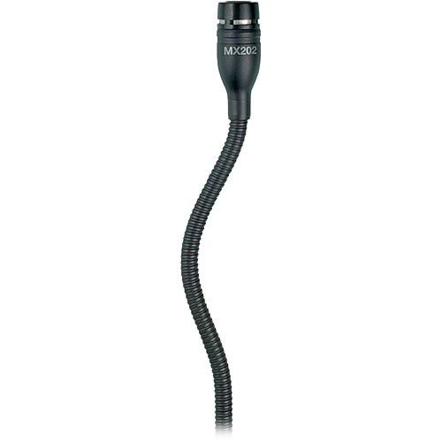 Microfone Gooseneck MX202B/N sem Cápsula Preto - SHURE